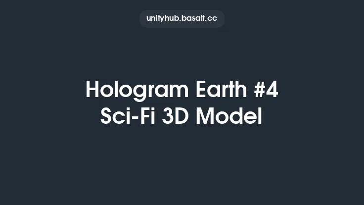 Hologram Earth #4 Sci-Fi 3D Model Thumbnail