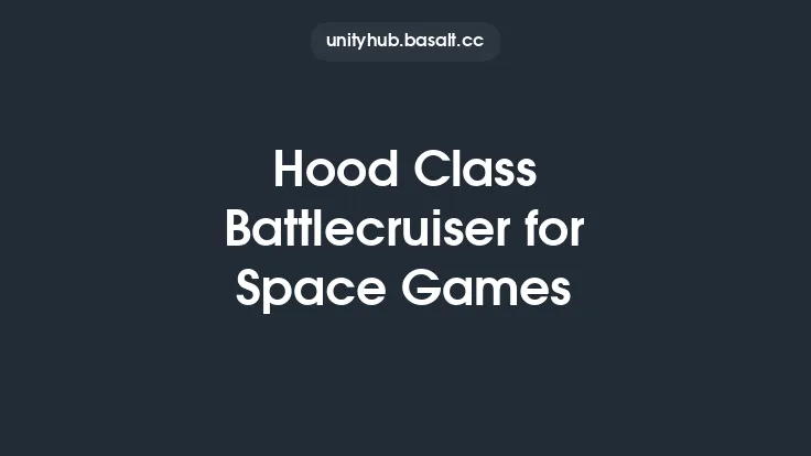 Hood Class Battlecruiser for Space Games Thumbnail