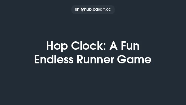 Hop Clock: A Fun Endless Runner Game Thumbnail