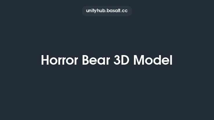 Horror Bear 3D Model Thumbnail
