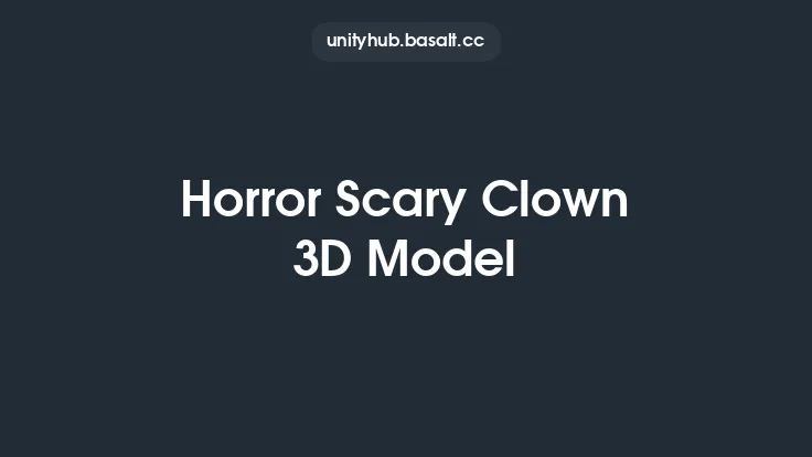 Horror Scary Clown 3D Model Thumbnail