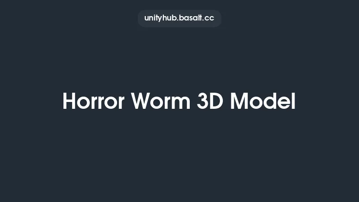 Horror Worm 3D Model Thumbnail