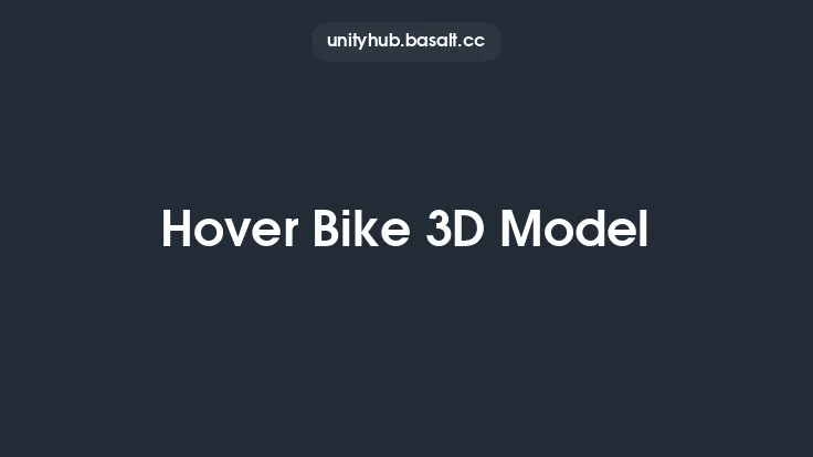Hover Bike 3D Model Thumbnail