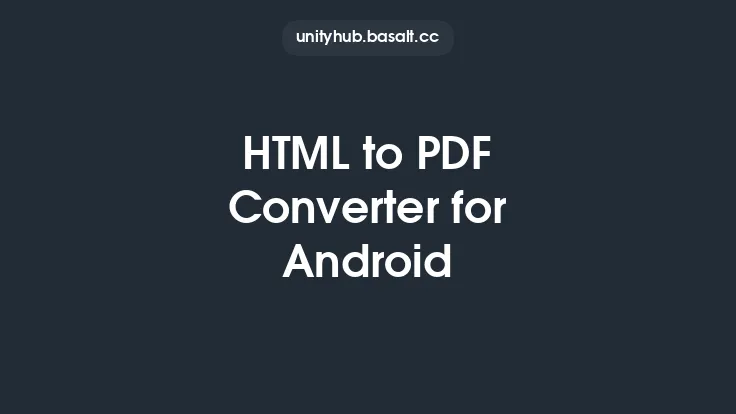 HTML to PDF Converter for Android Thumbnail
