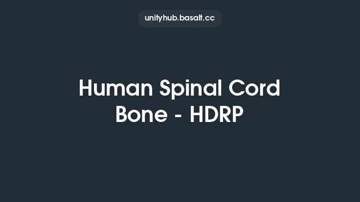 Human Spinal Cord Bone - HDRP Thumbnail