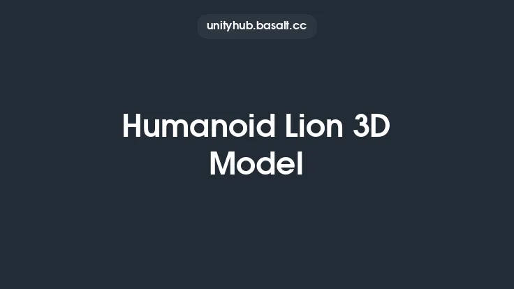 Humanoid Lion 3D Model Thumbnail