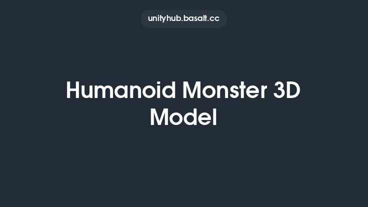 Humanoid Monster 3D Model Thumbnail