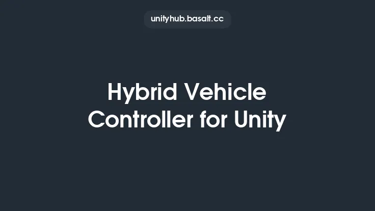 Hybrid Vehicle Controller for Unity Thumbnail