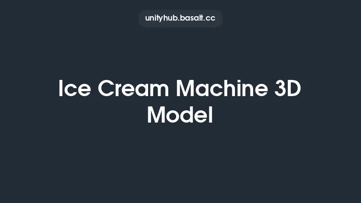 Ice Cream Machine 3D Model Thumbnail