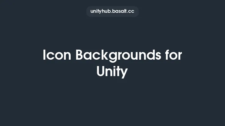Icon Backgrounds for Unity Thumbnail