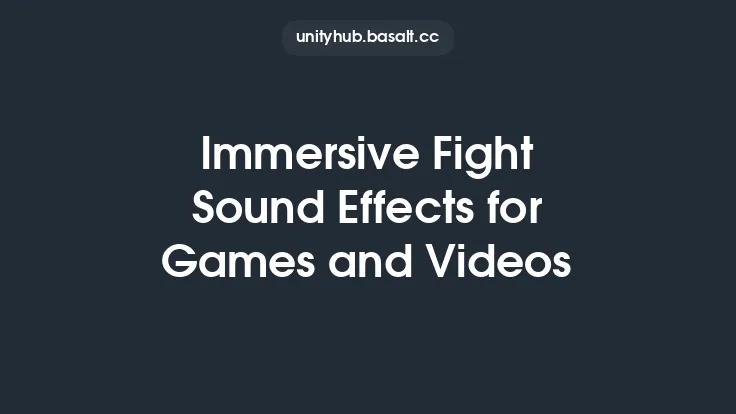 Immersive Fight Sound Effects for Games and Videos Thumbnail