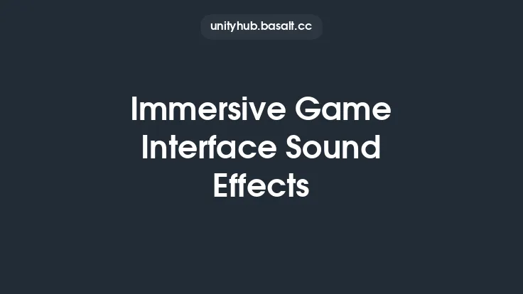 Immersive Game Interface Sound Effects Thumbnail