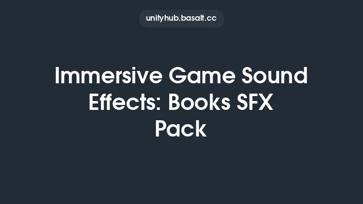 Immersive Game Sound Effects: Books SFX Pack Thumbnail