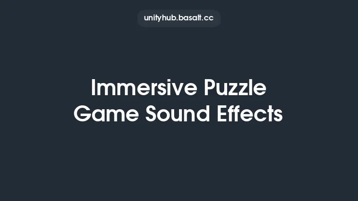Immersive Puzzle Game Sound Effects Thumbnail