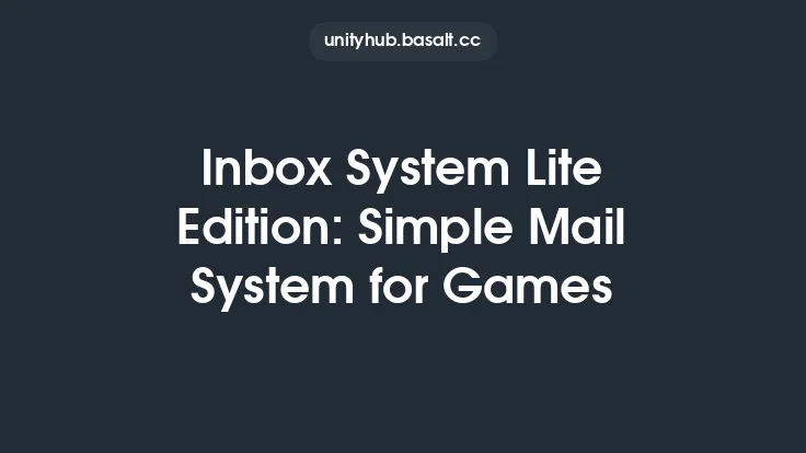 Inbox System Lite Edition: Simple Mail System for Games Thumbnail