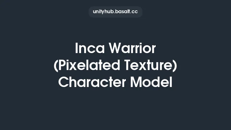 Inca Warrior (Pixelated Texture) Character Model Thumbnail
