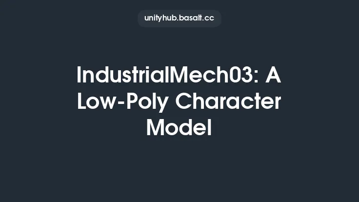 IndustrialMech03: A Low-Poly Character Model Thumbnail