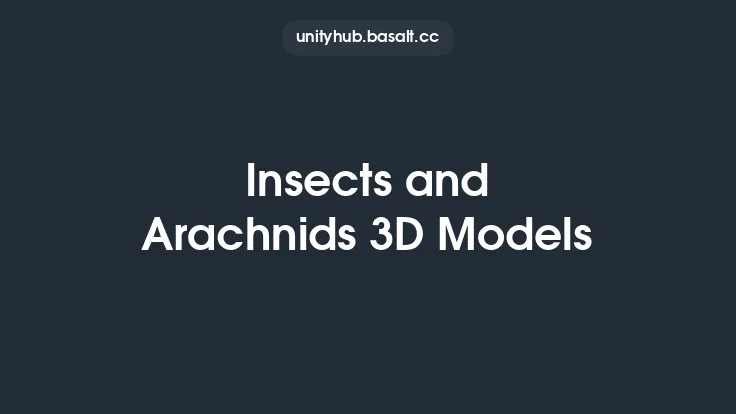 Insects and Arachnids 3D Models Thumbnail