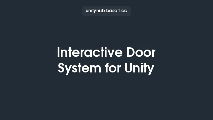 Interactive Door System for Unity Thumbnail
