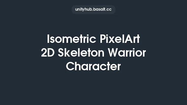 Isometric PixelArt 2D Skeleton Warrior Character Thumbnail
