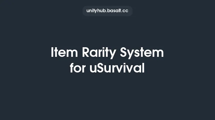 Item Rarity System for uSurvival Thumbnail