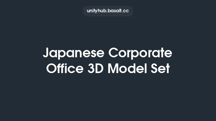 Japanese Corporate Office 3D Model Set Thumbnail