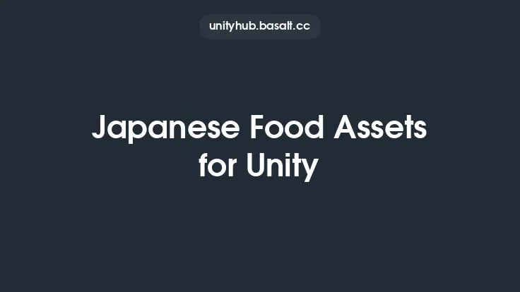 Japanese Food Assets for Unity Thumbnail