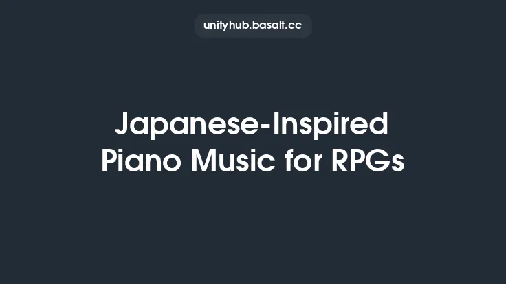 Japanese-Inspired Piano Music for RPGs Thumbnail