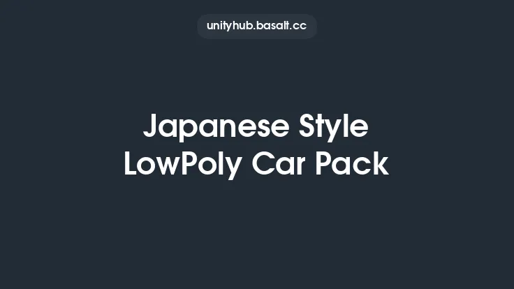 Japanese Style LowPoly Car Pack Thumbnail