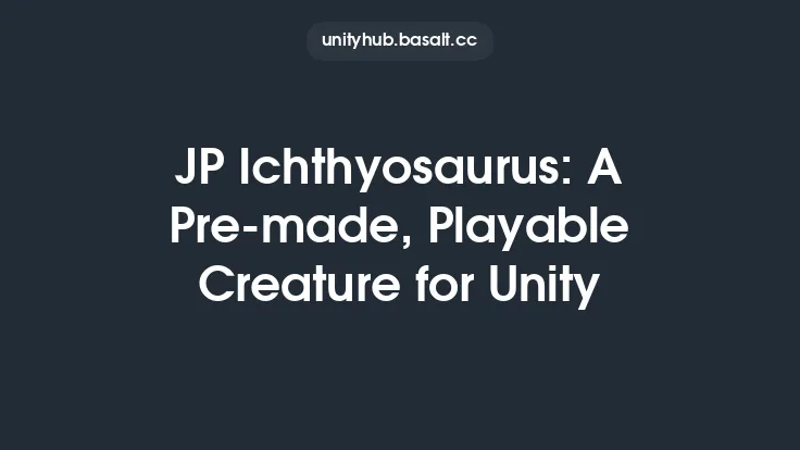 JP Ichthyosaurus: A Pre-made, Playable Creature for Unity Thumbnail