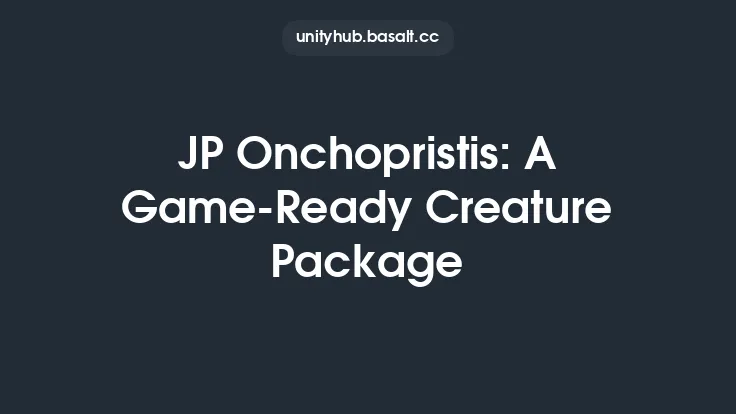 JP Onchopristis: A Game-Ready Creature Package Thumbnail