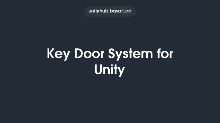 Key Door System for Unity Thumbnail