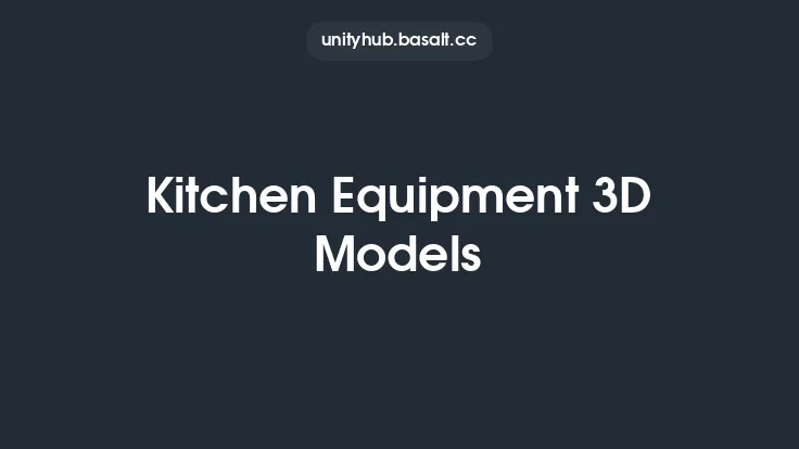 Kitchen Equipment 3D Models Thumbnail