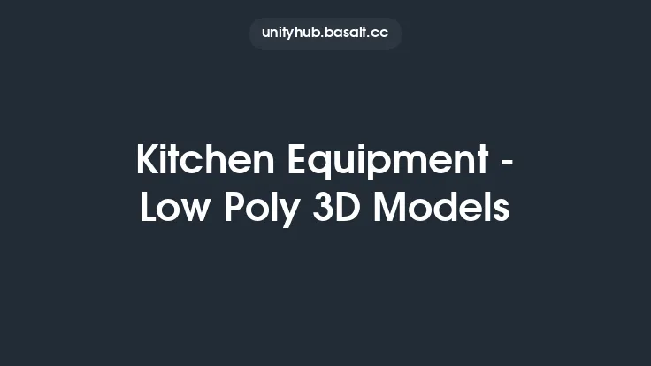 Kitchen Equipment - Low Poly 3D Models Thumbnail