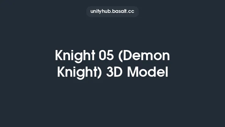Knight 05 (Demon Knight) 3D Model Thumbnail