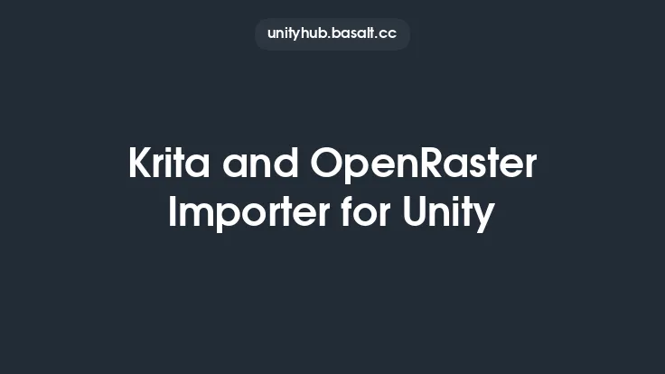 Krita and OpenRaster Importer for Unity Thumbnail