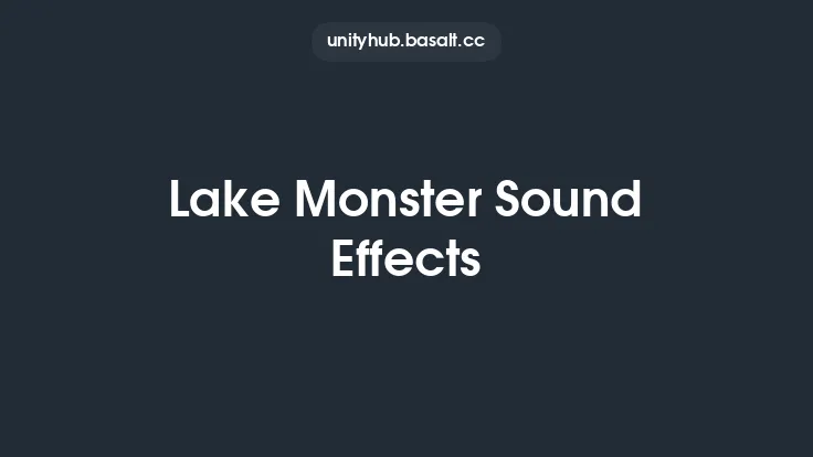 Lake Monster Sound Effects Thumbnail