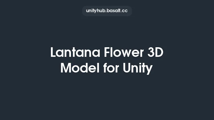Lantana Flower 3D Model for Unity Thumbnail