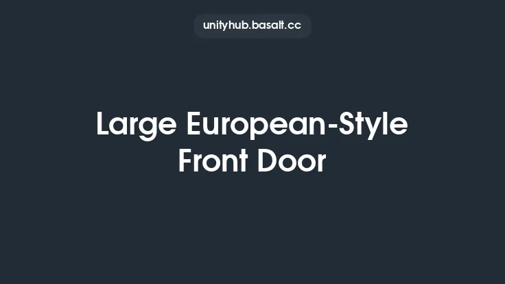 Large European-Style Front Door Thumbnail