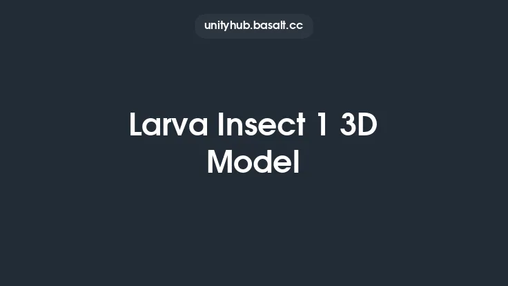Larva Insect 1 3D Model Thumbnail