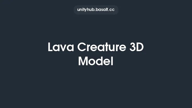 Lava Creature 3D Model Thumbnail