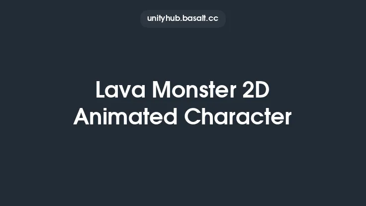 Lava Monster 2D Animated Character Thumbnail