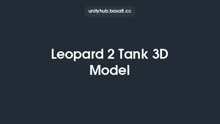 Leopard 2 Tank 3D Model Thumbnail