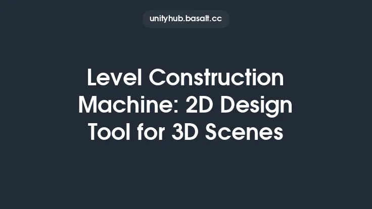 Level Construction Machine: 2D Design Tool for 3D Scenes Thumbnail