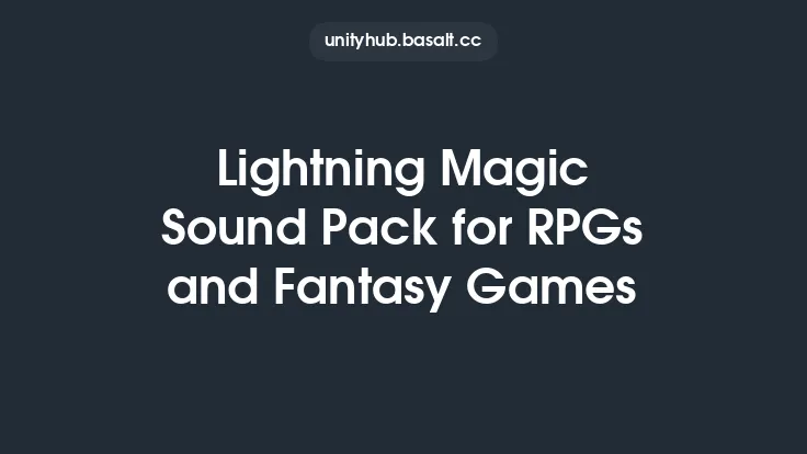 Lightning Magic Sound Pack for RPGs and Fantasy Games Thumbnail