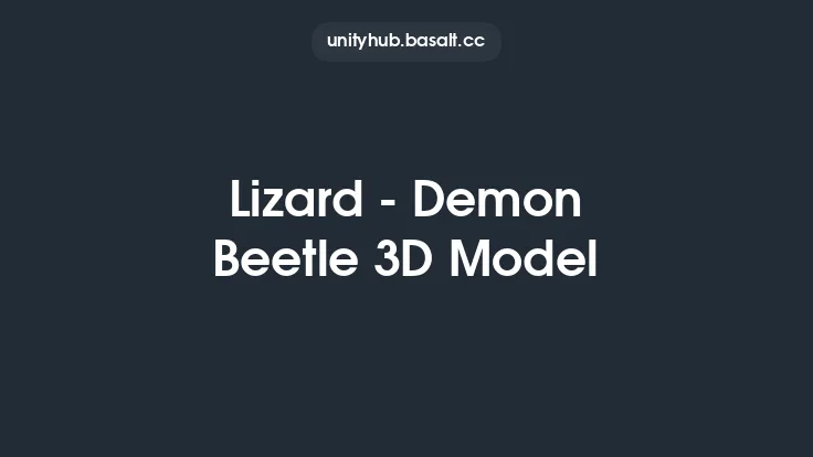 Lizard - Demon Beetle 3D Model Thumbnail