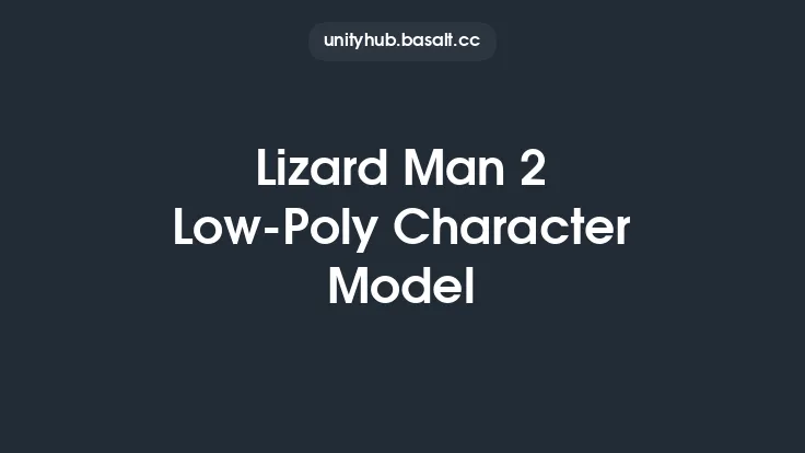 Lizard Man 2 Low-Poly Character Model Thumbnail