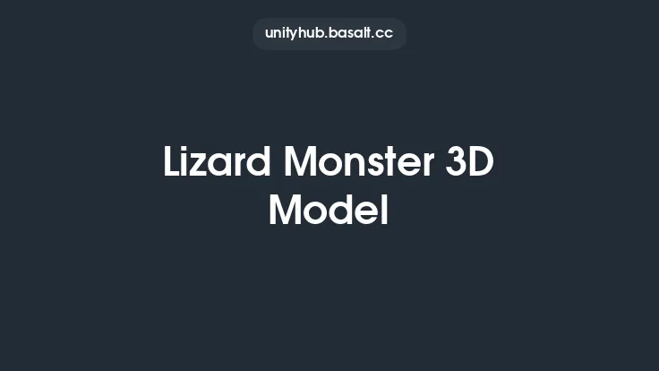 Lizard Monster 3D Model Thumbnail