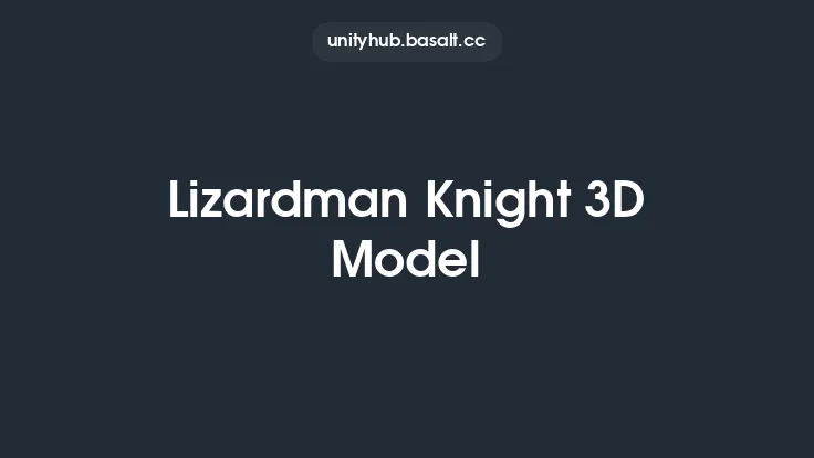 Lizardman Knight 3D Model Thumbnail