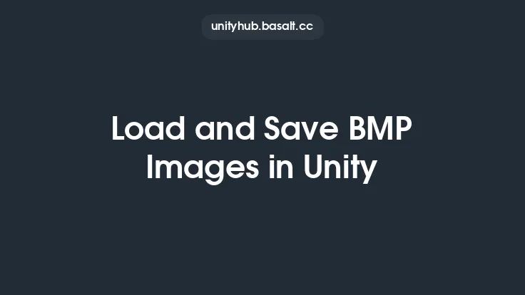 Load and Save BMP Images in Unity Thumbnail
